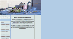 Desktop Screenshot of bio-restaurants.info
